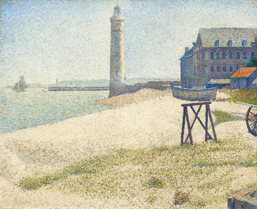 The Lighthouse at Honfleur in Detail Georges Seurat
